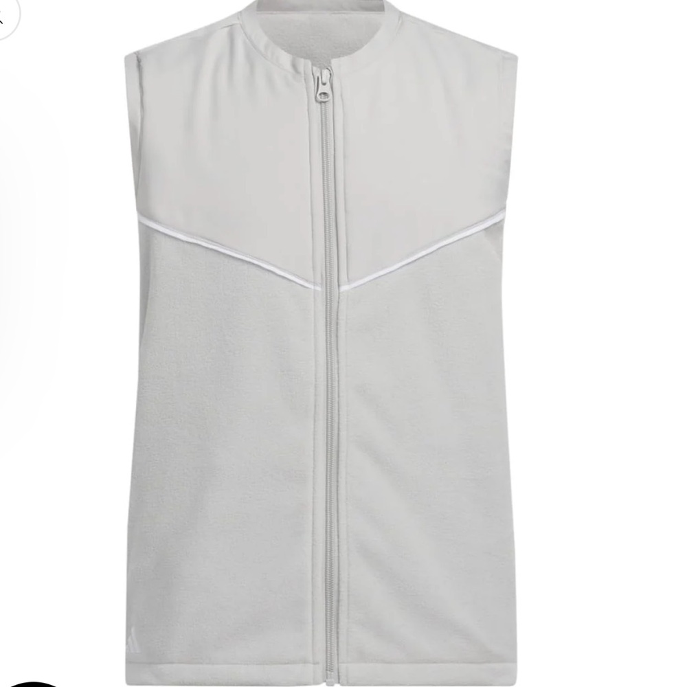 Adidas Full Zip Golf Vest Boys Size Small NWT